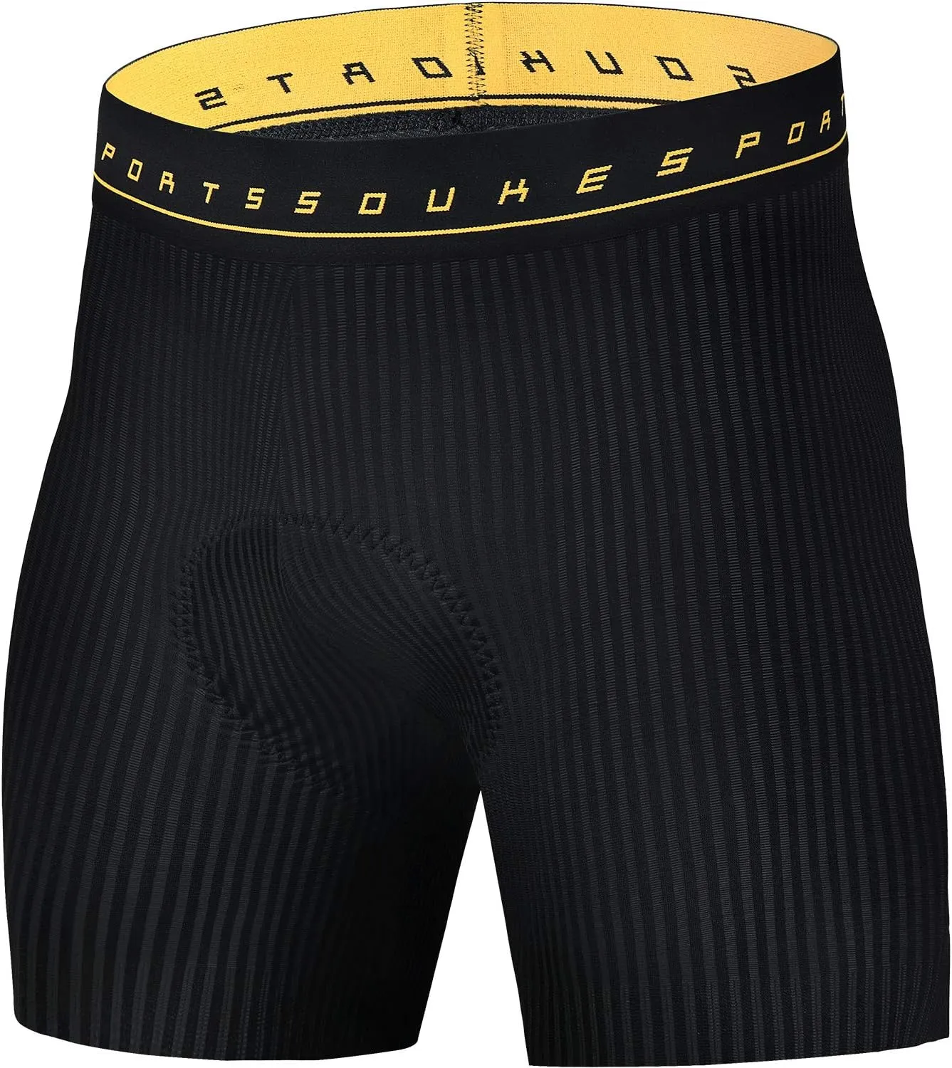 Souke Sports Bike Shorts for Men Padded Men's Cycling Underwear Biking Bicycle Undershorts with Anti-Slip Leg Grips