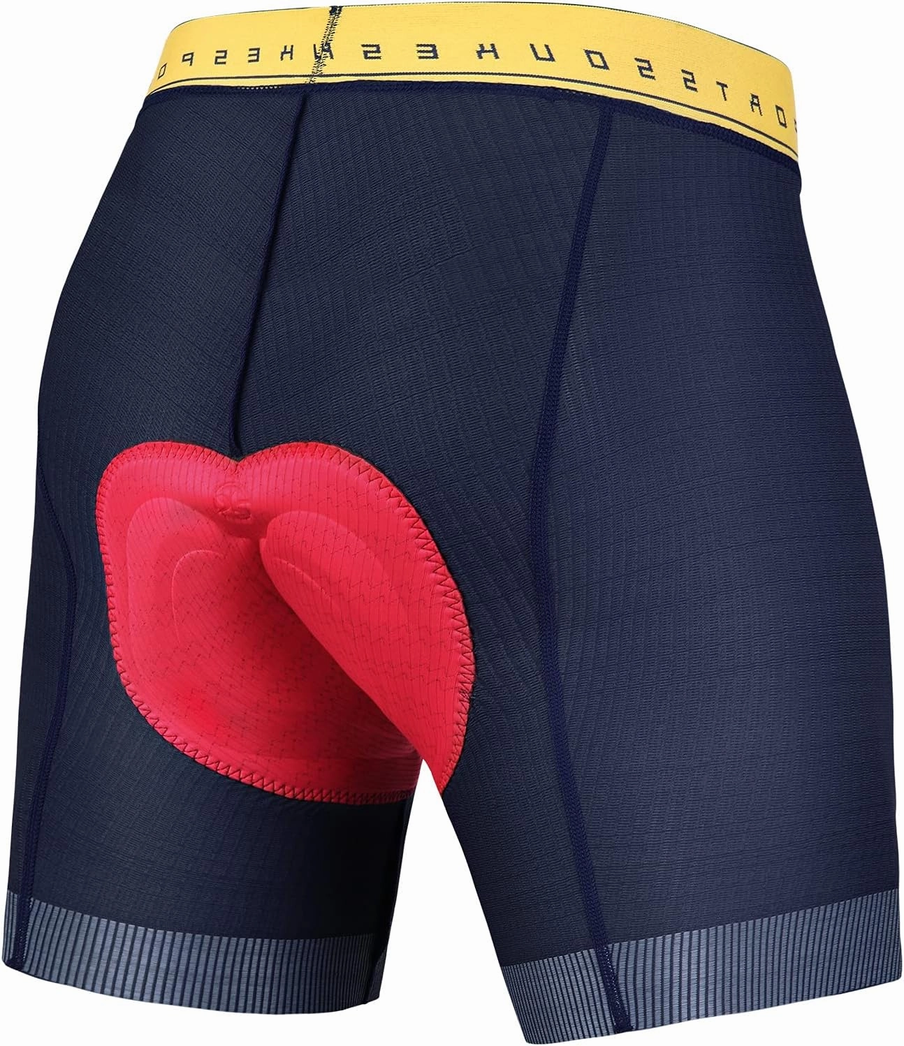 Souke Sports Bike Shorts for Men Padded Men's Cycling Underwear Biking Bicycle Undershorts with Anti-Slip Leg Grips