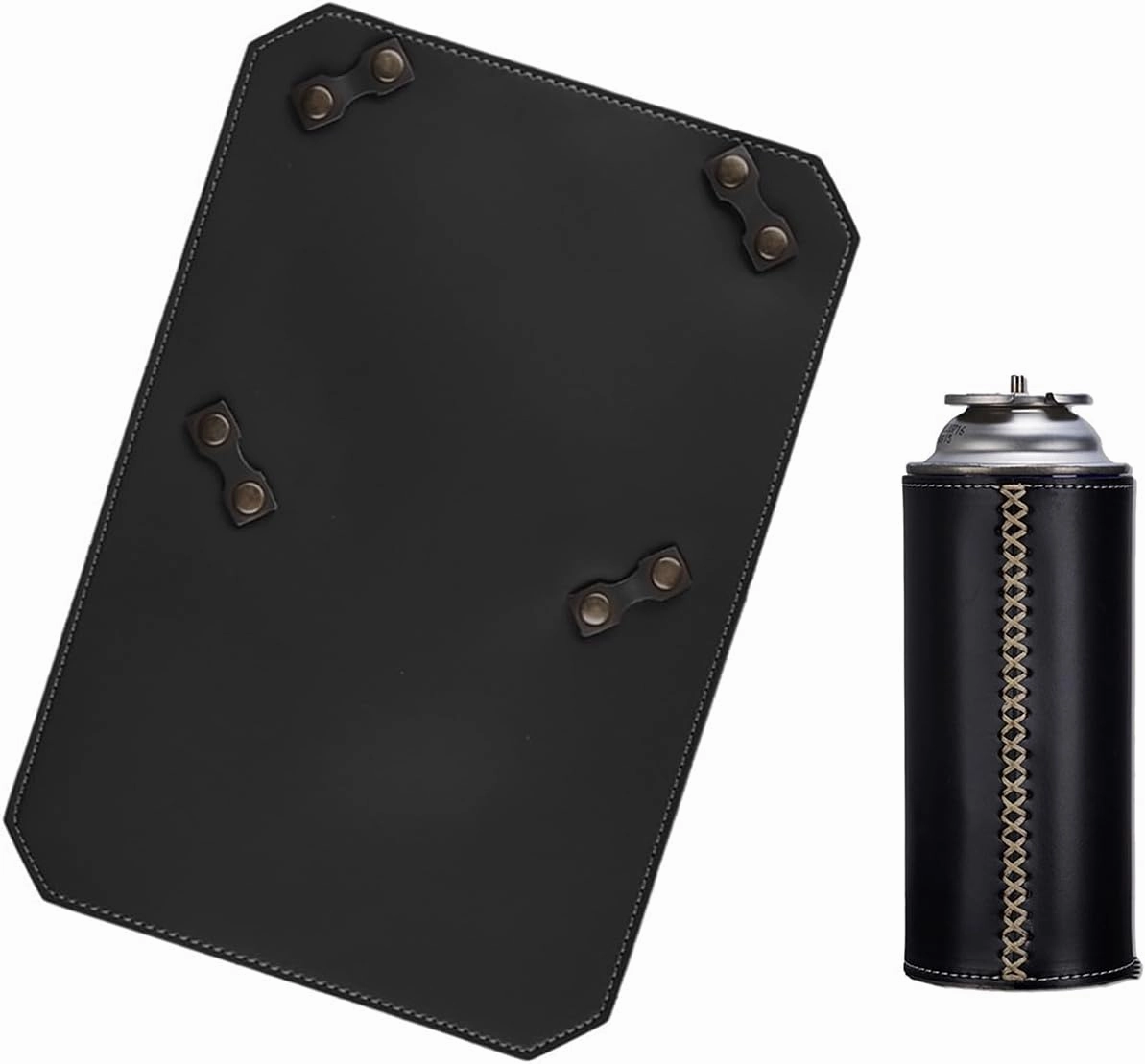 Stoves Mats，Antiskid Stove Pad Durability Leather Mats Stove Base Hiking Stove Equipment for Safe Outdoor Cooking