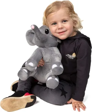 Stuffed Elephant Animal Toy for Boys & Girls | 12-Inch Cute Plush Toys for Babies, Infants & Toddlers | Huggable, Cuddly Elephant Makes an Excellent Gift for Baby Shower