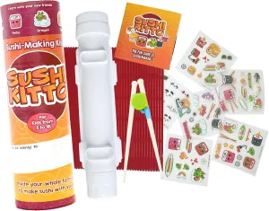 Sushi-Kitto 10-Pc Sushi Making Kit for Chefs from 5 to 95 – More than Fun Cooking Tools, It's a Journey to New Foods, Creativity & Bonding