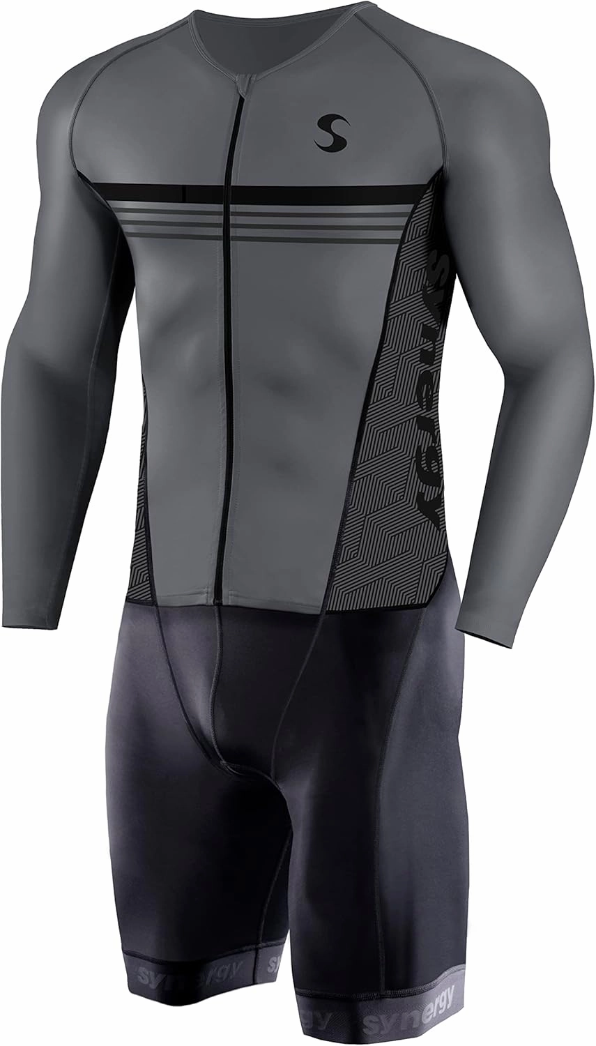 Synergy Men's Trisuit - Pro Thermal Long Sleeve Cycling Skinsuit