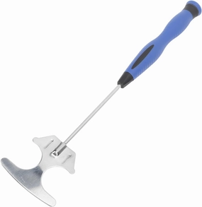 T Shape Shrimp Bait Shovel, Stainless Steel Fishing Tool, Ergonomic Handle for Bait Mixing and Tackle