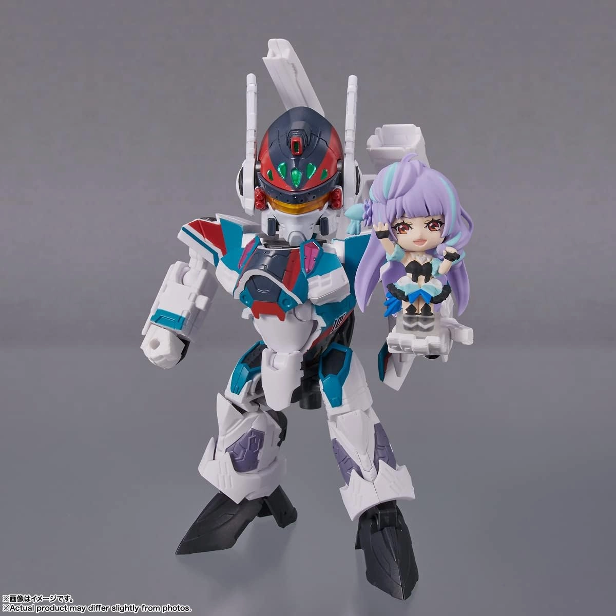 TAMASHII NATIONS - Macross Delta - VF-31S Siegfried (Arad Molders Use) with Mikumo Guynember, Bandai Spirits Tiny Session Action Figure