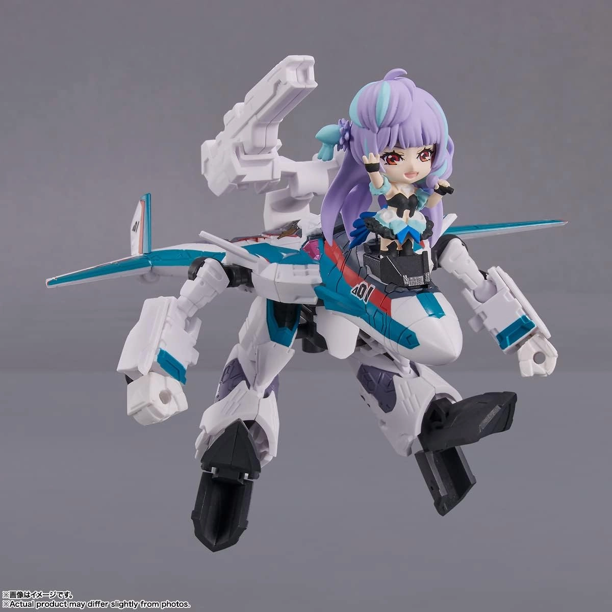 TAMASHII NATIONS - Macross Delta - VF-31S Siegfried (Arad Molders Use) with Mikumo Guynember, Bandai Spirits Tiny Session Action Figure