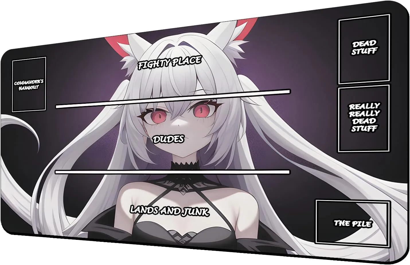 TCG Playmat, AI Paintings Game Mat, Mousepad Compatible for MTG Trading Card Game Playmats Board Game TCG Playmat Table Mats Games Size 24 x 14 inches with Zones 6410805 MFG