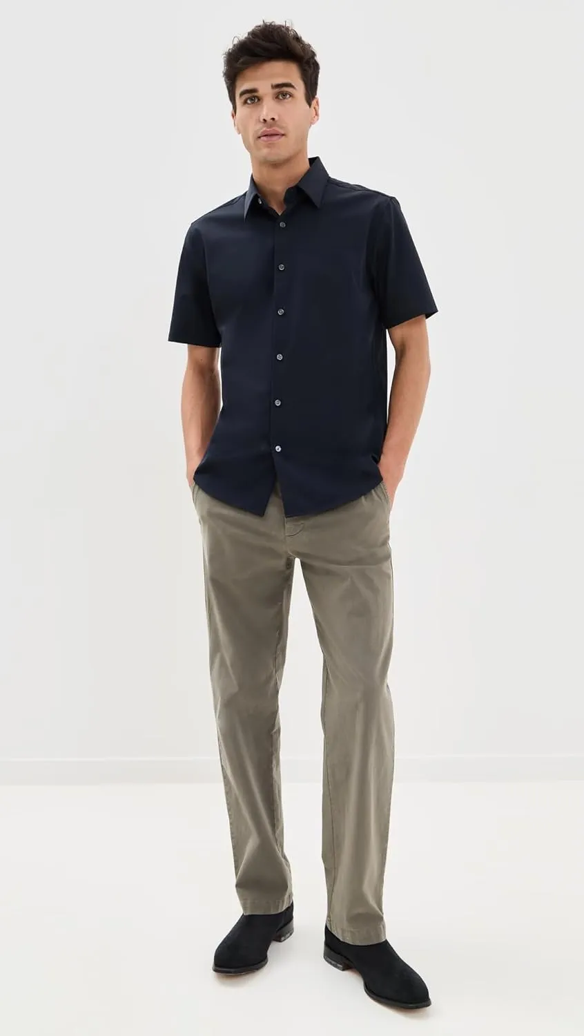 Theory Men's Structure Knit Irving Short Sleeve Shirt