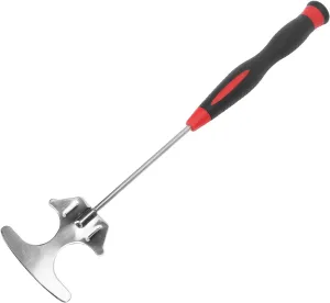 Topyond Shrimp Bait Shovel Stainless Steel T Shape Shrimp Bait Shovel Fishing Tool Tackle Fishing Accessories for Fishermen