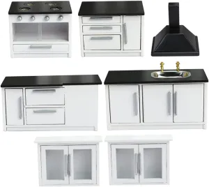 Toyvian 1set Mini House Kitchen Dollhouse Furniture Model Accessories for Interior Decoration for DIY Crafts and Miniature Home Decor