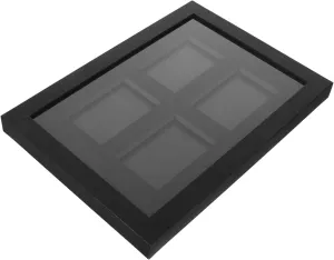 Toyvian Greeting Card Display Black Acrylic Sports Card Holder Stand Sports Cards Display Case Display Stands for Collectibles Wood
