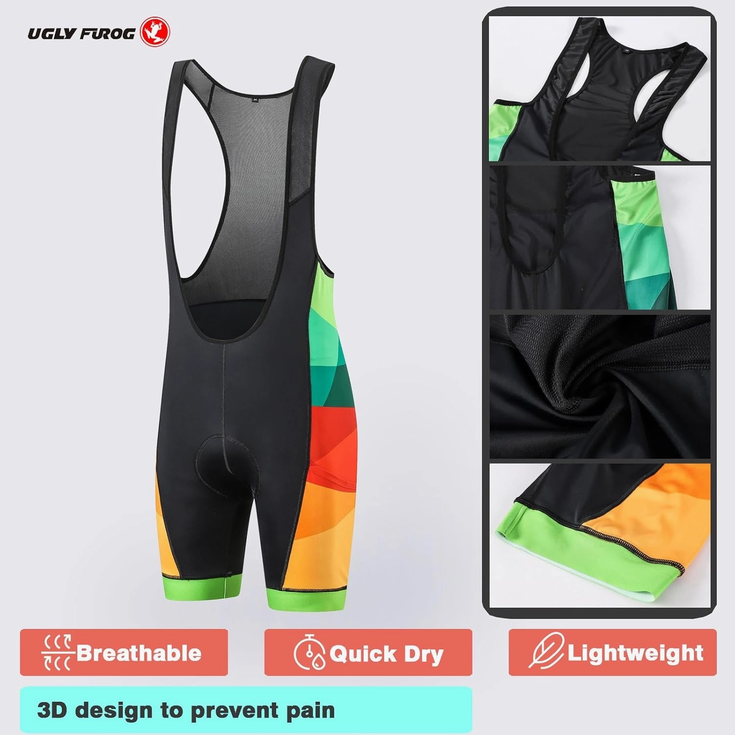 UGLY FROG Cycling Tights, Pants & Shorts Racing MTB and Professional Bib Shorts 50U /Shorts with Pocket