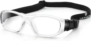 UKNOW Sports Goggles, Anti Fog Protective Eyewear, UV Protection Sports Glasses for Basketball, Racquetball, Pickleball