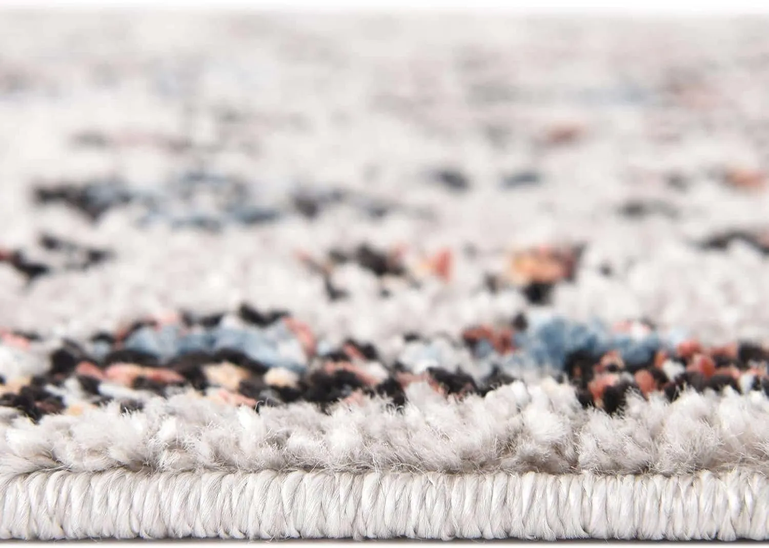 Unique Loom Aramis Collection Area Rug - Victor (3' 3" x 5' 3" Rectangle, Gray/ Black)