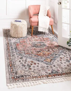 Unique Loom Aramis Collection Area Rug - Victor (3' 3" x 5' 3" Rectangle, Gray/ Black)