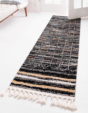 Unique Loom Aramis Collection Area Rug - Gage (Runner 2' 0" x 6' 0", Multi/Black)