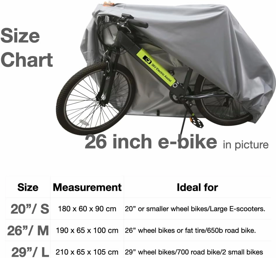 Urby Heavy Duty Bicycle Covers For Transport. Waterproof And Heat Resistant. Ideal For Electric Bike As Ebike Battery Cover Or Rain Cover. Comes With Large Mesh Bag For Easy Traveling Large