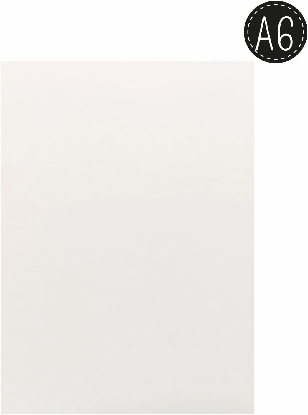 Vaessen Creative Florence Hot Pressed Watercolour Paper A6, Ivory, 200 GSM, Artist Grade Quality, Smooth Surface, 100 Sheets for Painting, Hand Lettering, Art Projects