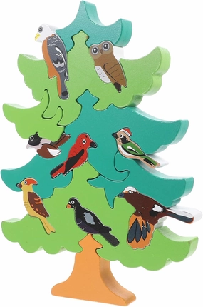 Vaguelly 1 Set Bird Tree Educational DIY for Enhances Cognitive Skills Creativity Engaging Building Blocks for Early Learning Development
