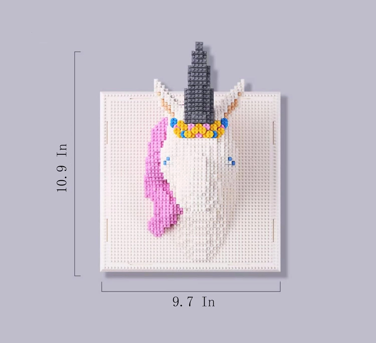 Wall Art Unicorn Building Blocks Set; A Wall Decor Set for Adults Who Love Creative Hobbies(1784 Pieces) Toys Gifts for Kid and Adult