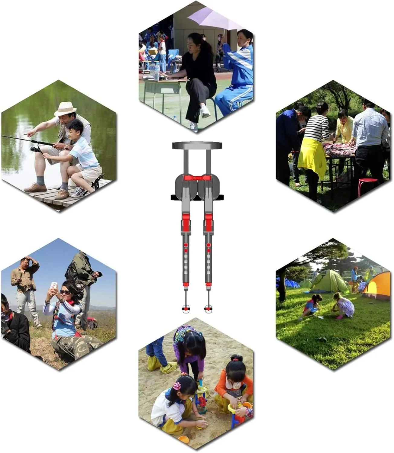 Wearable chair Adjustable Chairless Lightweight Leg Brace Seat 400lbs Max Weight,Exoskeleton Human But Sturdy Portable Retractable Folding Telescoping for Outdoor Fishing Hiking Travel 2.3kg(Green,XL)