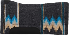 Weaver Equine 32" x 32" Contoured Acrylic Horse Saddle Pad, Shock Absorbing Western Saddle Pad for Protection, Durable Equine Supplies, ‎Burgundy/Navy