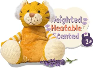 WILD BABY Weighted Stuffed Animals - Microwavable Plush Toy with Calming Lavender - Soft, Cuddly, Heatable Plush for Comfort & Warmth - Gift Ready Cuddles for Kids, Adults & Toddlers (Boys & Girls)