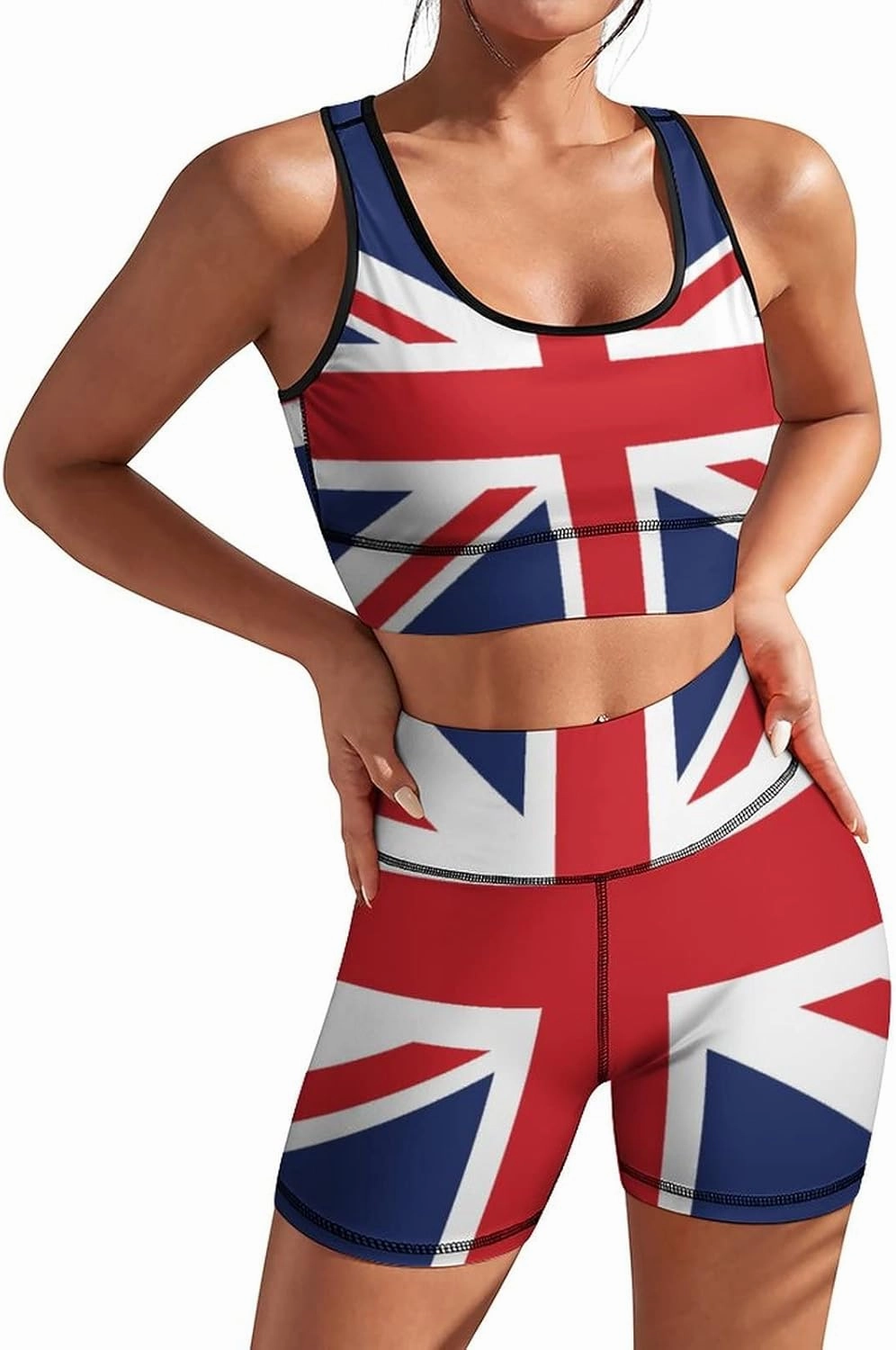 Women's Yoga Outfit, 2 Piece Set Workout Athletic Shorts Leggings And Sports Bra Set Seamless Gym Clothes