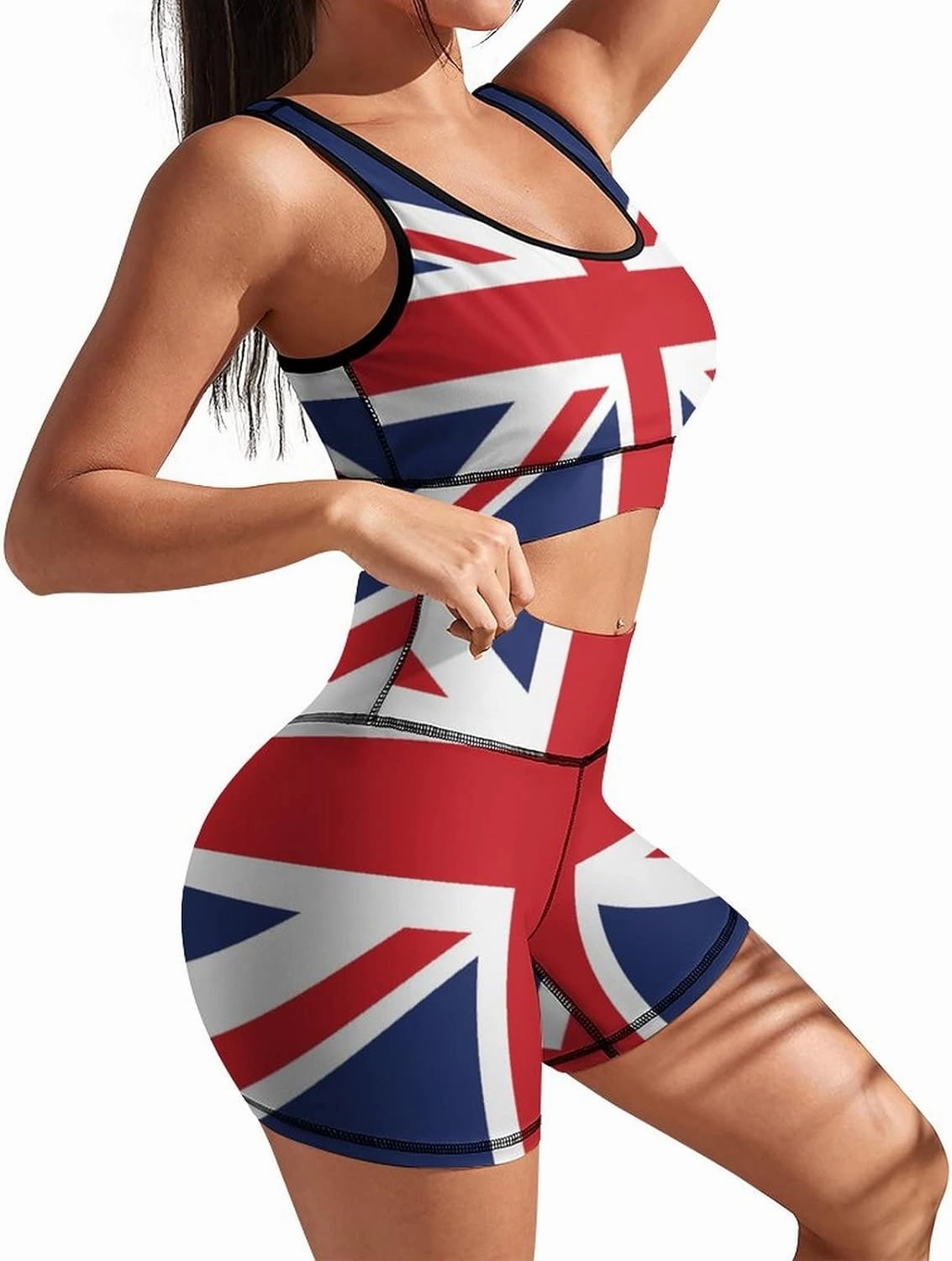 Women's Yoga Outfit, 2 Piece Set Workout Athletic Shorts Leggings And Sports Bra Set Seamless Gym Clothes