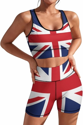 Women's Yoga Outfit, 2 Piece Set Workout Athletic Shorts Leggings And Sports Bra Set Seamless Gym Clothes