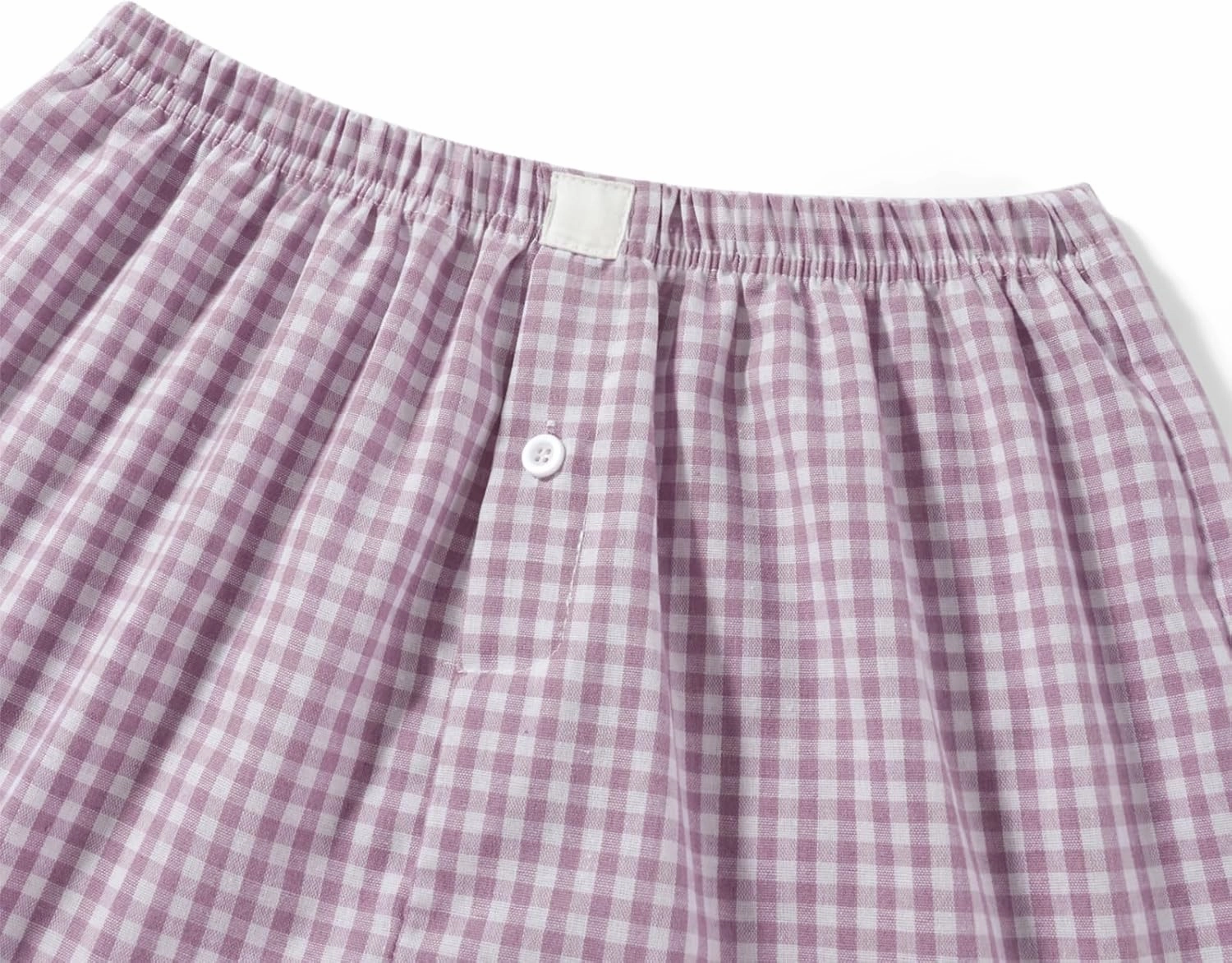 Womens Y2k Cute Plaid Striped Print Pajama Boxer Shorts Gingham Lounge PJ Bottoms Shorts Checkered Sleep Shorts