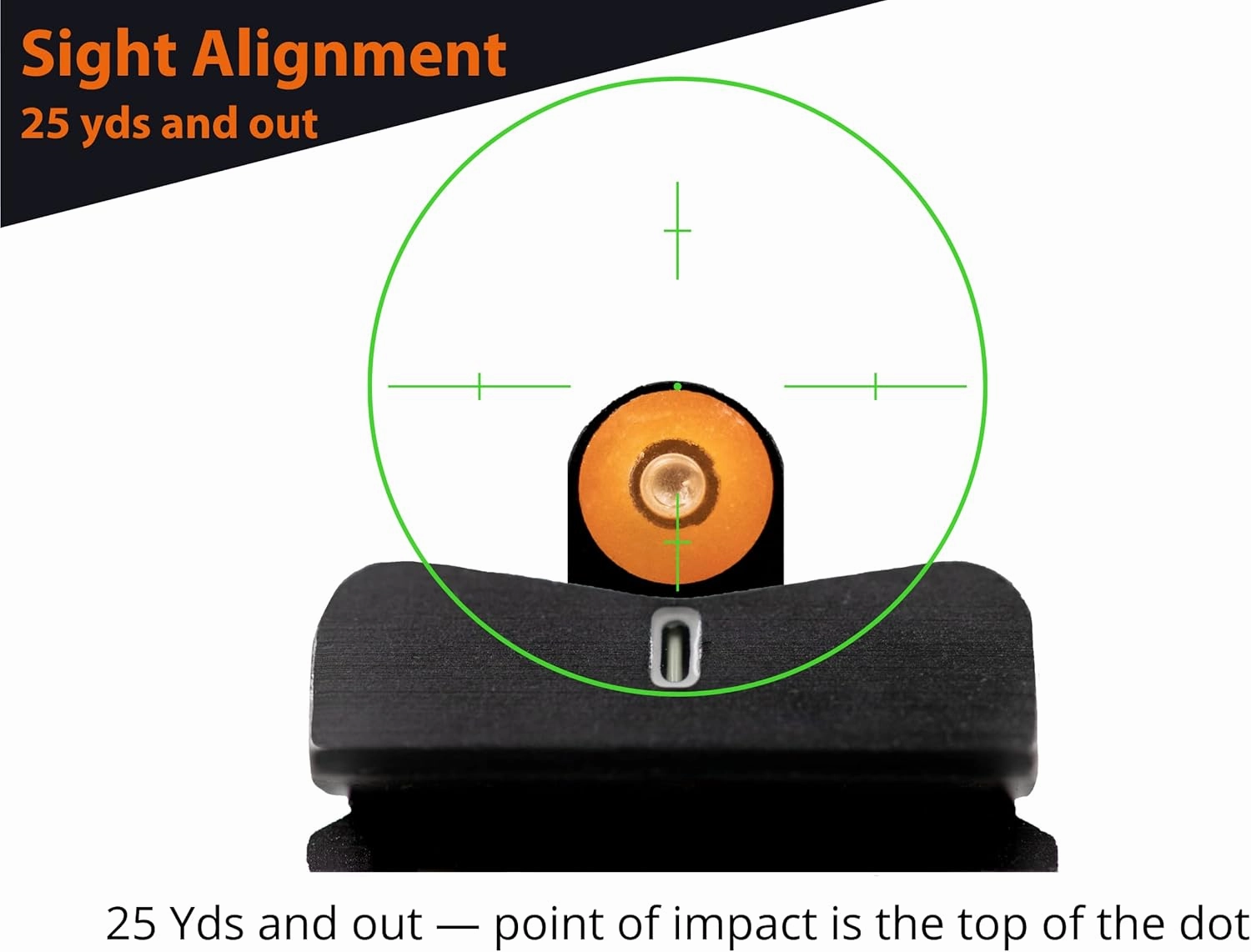XS SIGHTS New DXT2 Big Dot Tritium Night Sight for S&W Pistols, Fits M&P & M2.0 - Full Size, Compact, Shield Plus, Shield OR, 380 EZ, 9 EZ, and CSX Models