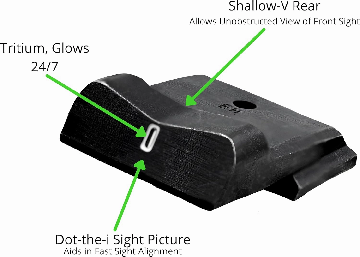 XS SIGHTS New DXT2 Big Dot Tritium Night Sight for S&W Pistols, Fits M&P & M2.0 - Full Size, Compact, Shield Plus, Shield OR, 380 EZ, 9 EZ, and CSX Models