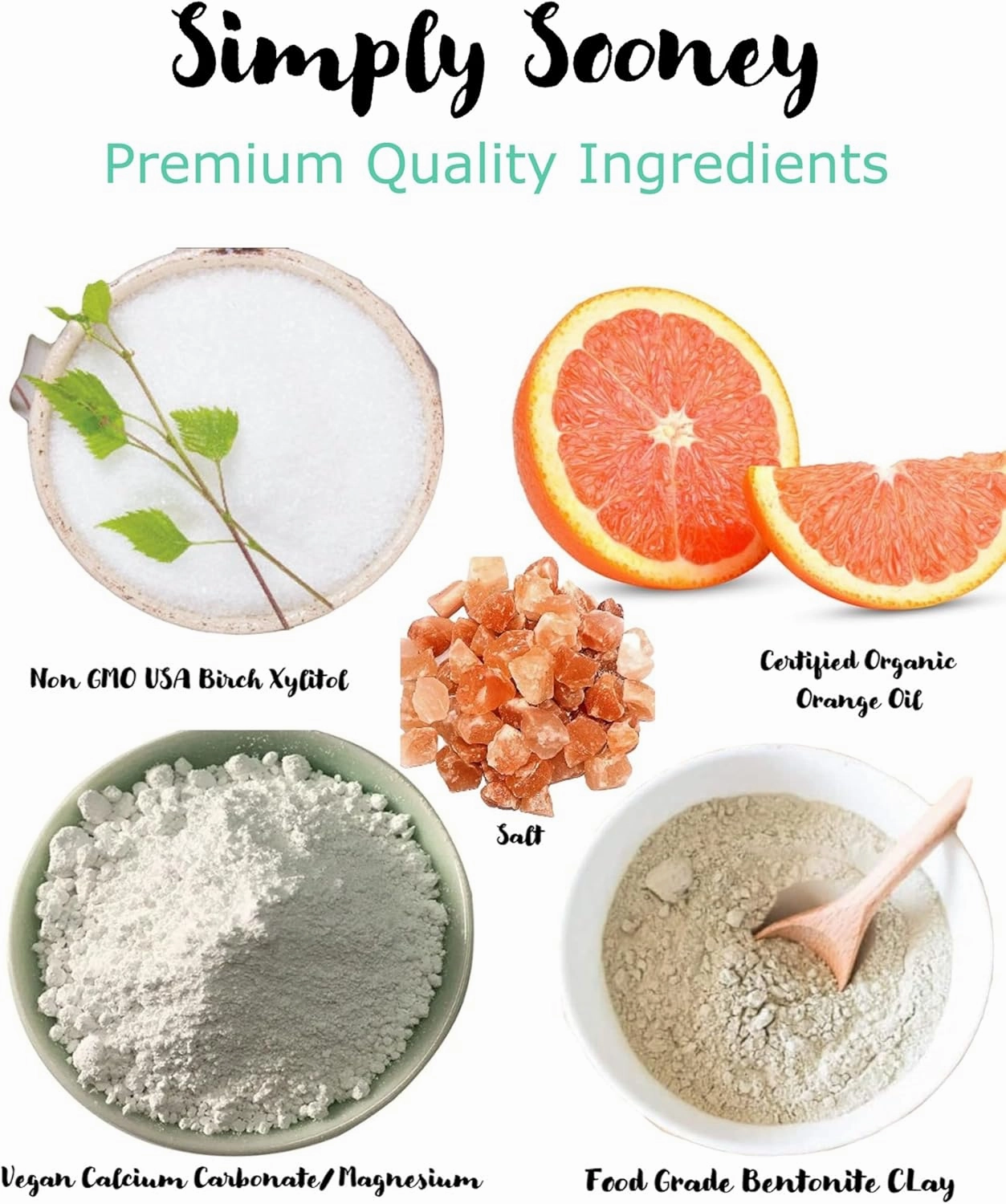 Zero Waste Paper Bag Kid Safe Orange Organic Vegan Fluoride Free Remineralizing Tooth Powder - Ships Without Any Plastic
