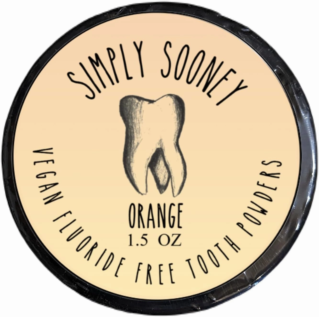 Zero Waste Paper Bag Kid Safe Orange Organic Vegan Fluoride Free Remineralizing Tooth Powder - Ships Without Any Plastic