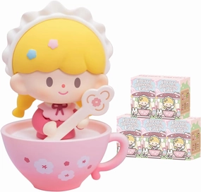 Zhuo Da Wang Sakura Coffee Shop Series Blind Box, Random Design Cute Action Figures, Toys Home Decorations, Collectible Toy Set for Desk Accessories, Whole Box