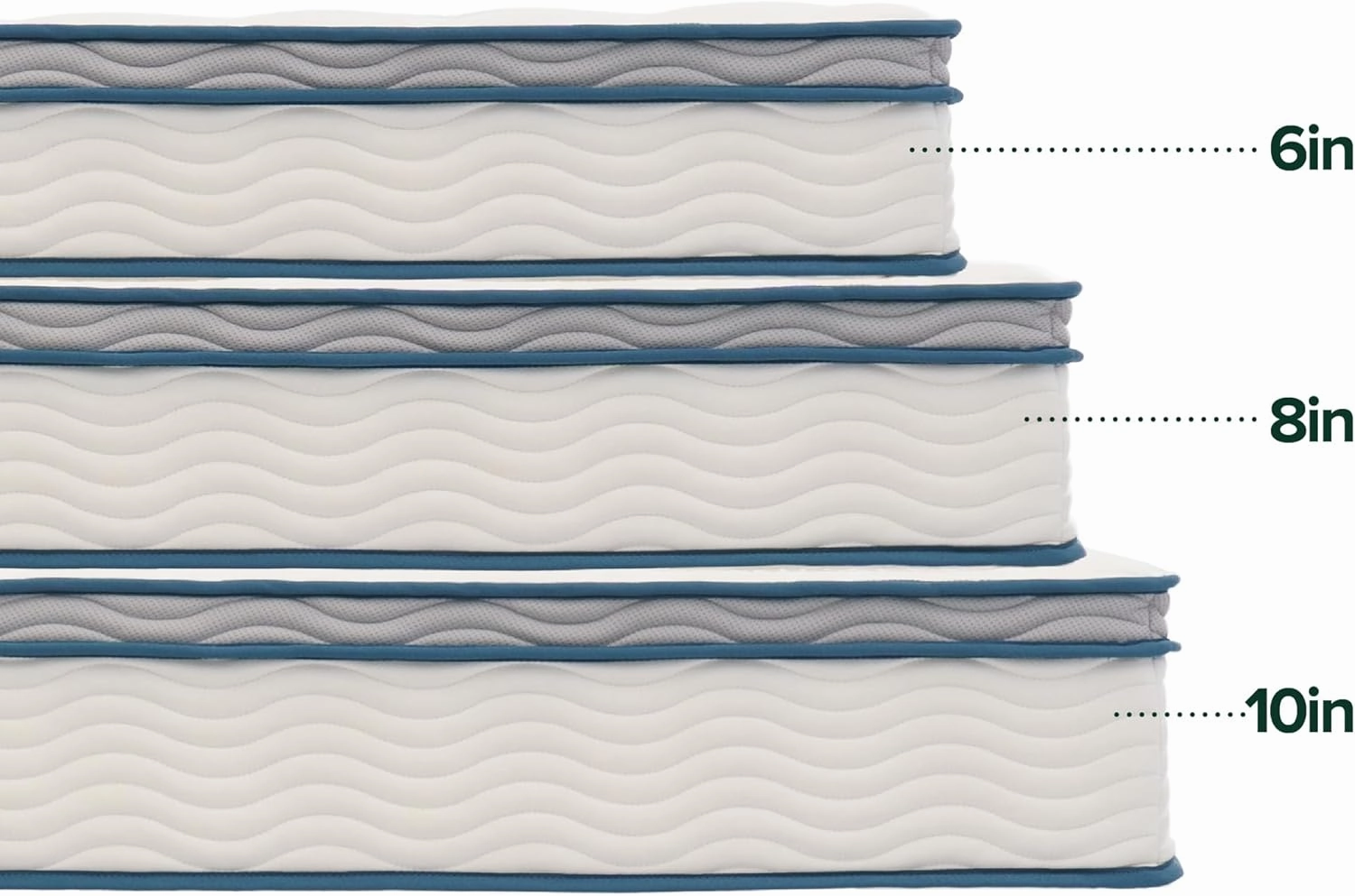 ZINUS 8 Inch Spring Sensation Hybrid Mattress [New Version], Full, Fiberglass Free, Medium Firmness, Durable Support, Certified Safe Foams & Fabric, Mattress in A Box
